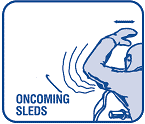 hand Signals oncoming Sleds