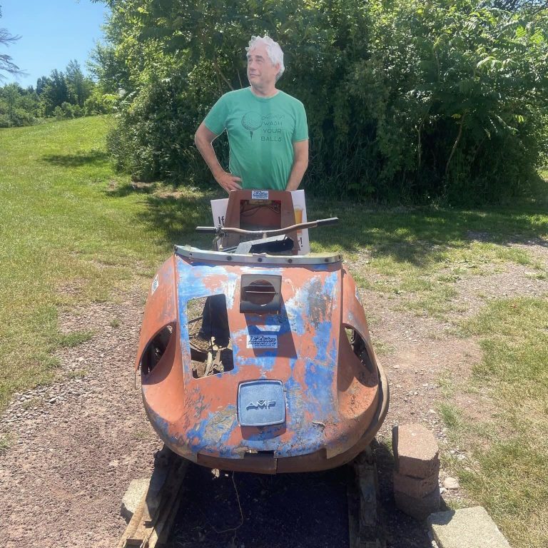 Old snowmobile